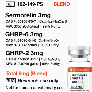 Sermorelin, GHRP-6, GHRP-2 9mg (Blend)