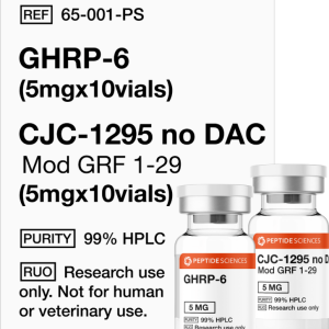 GHRP-6 (5mg x 10), CJC-1295 no DAC (5mg x 10)